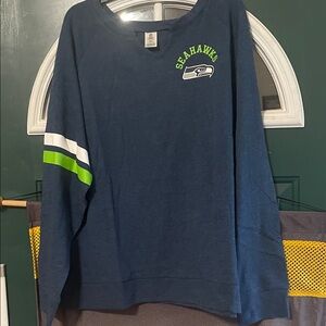 Seattle Seahawks Blue Sweatshirt NWOT